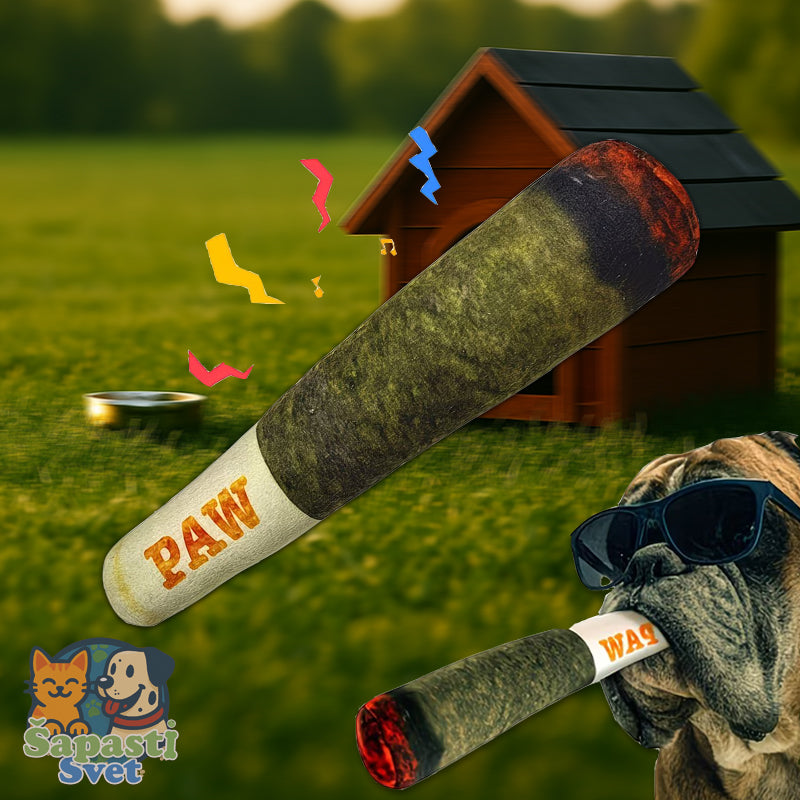 Zabavna Cigara plišana igračka za pse